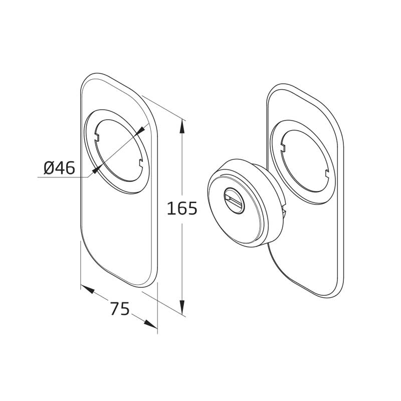 Embellecedor cerradura AMIG
