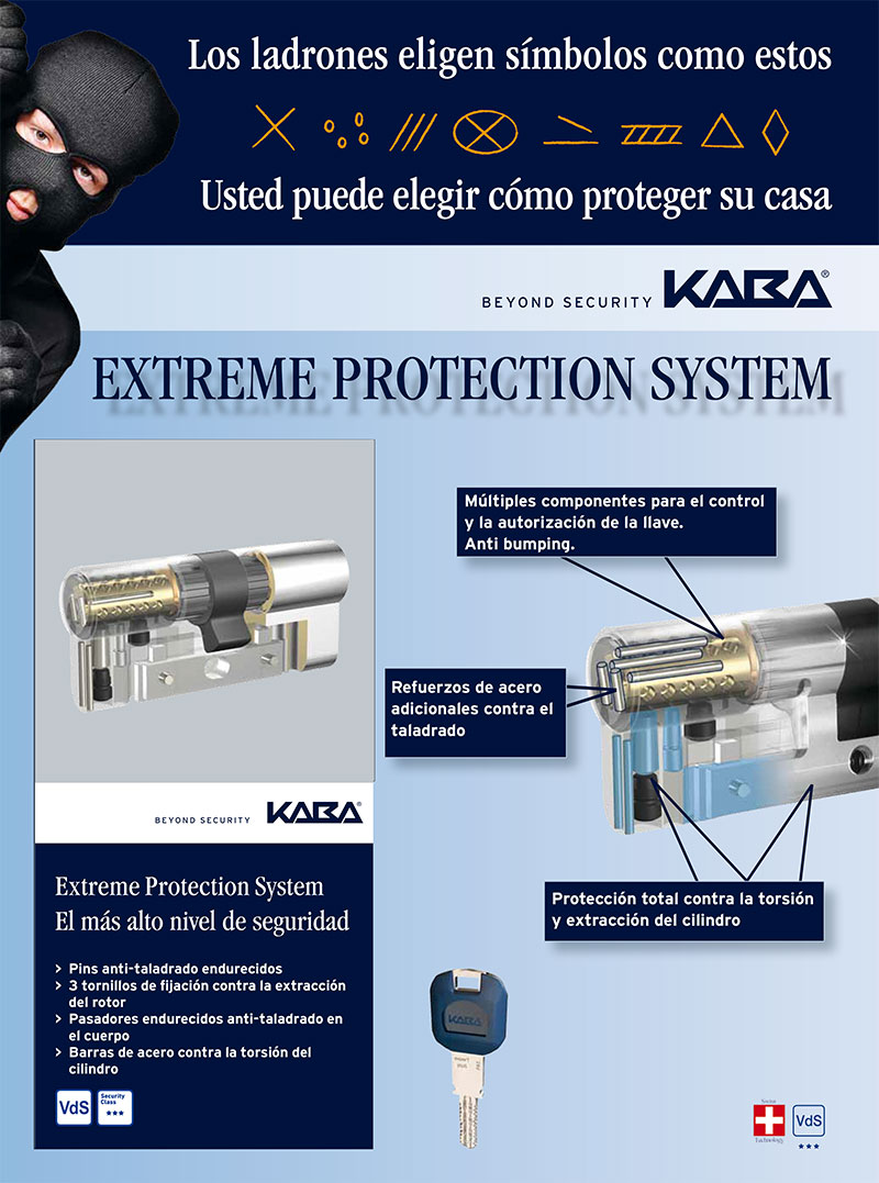 Bombín KABA Expert Plus EXTREME PROTECTION VDS BZ - Imagen 2
