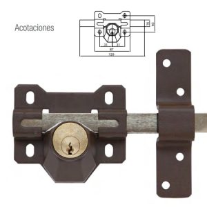 Cerrojo Cays A4P Pintado